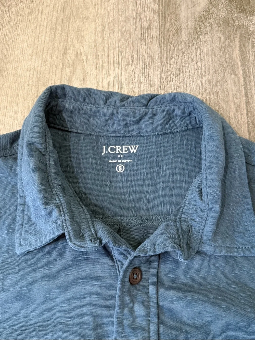 J. CREW NWOT Men’s Short-Sleeve Soft Button-Down Shirt in Slate Blue Size S